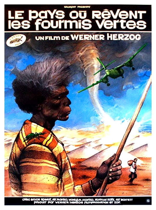 Le pays où rêvent les fourmis vertes, l'affiche