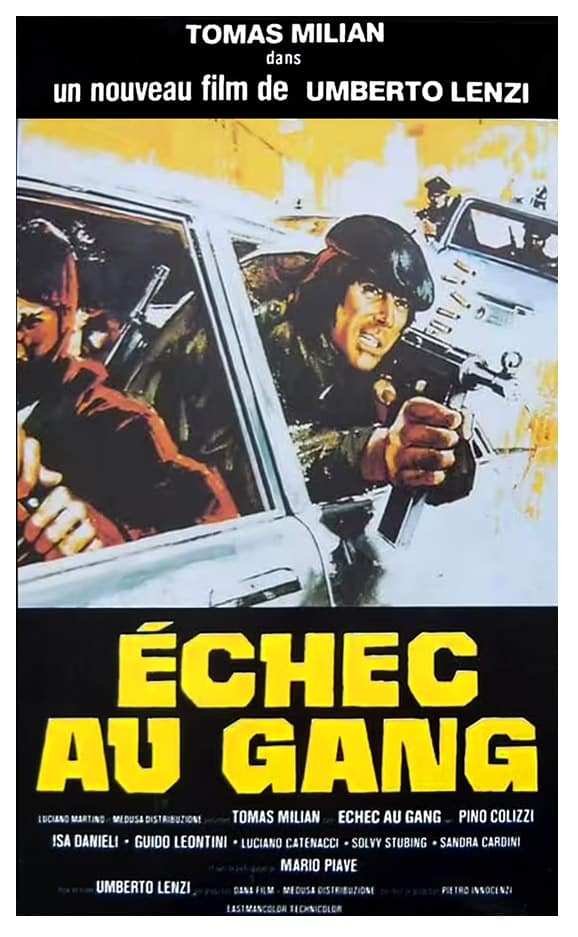 Echec au gang, affiche du film d'Umberto Lenzi