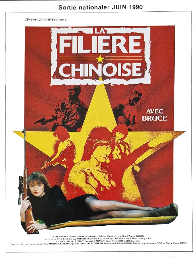 Affiche de La filière chinoise, avec Bruce Le (Eurogroup, Les Archives de CineDweller)