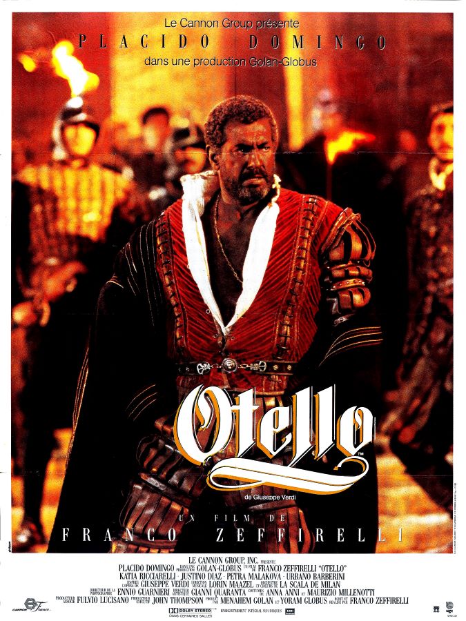Affiche d'Otello, avec Placido Domingo