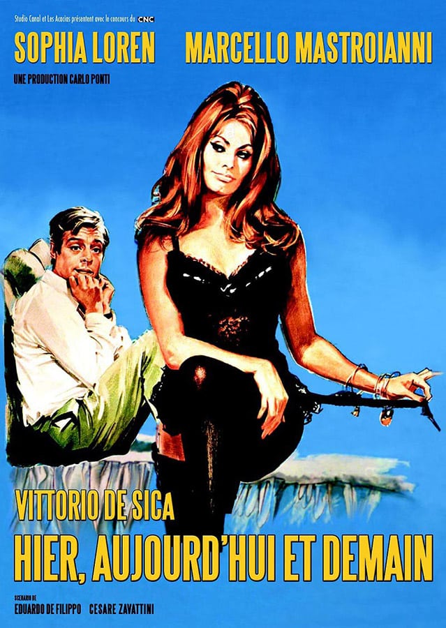 Affiche reprise 2009 de Hier, aujourd'hui et demain, Les Acacias, StudioCanal