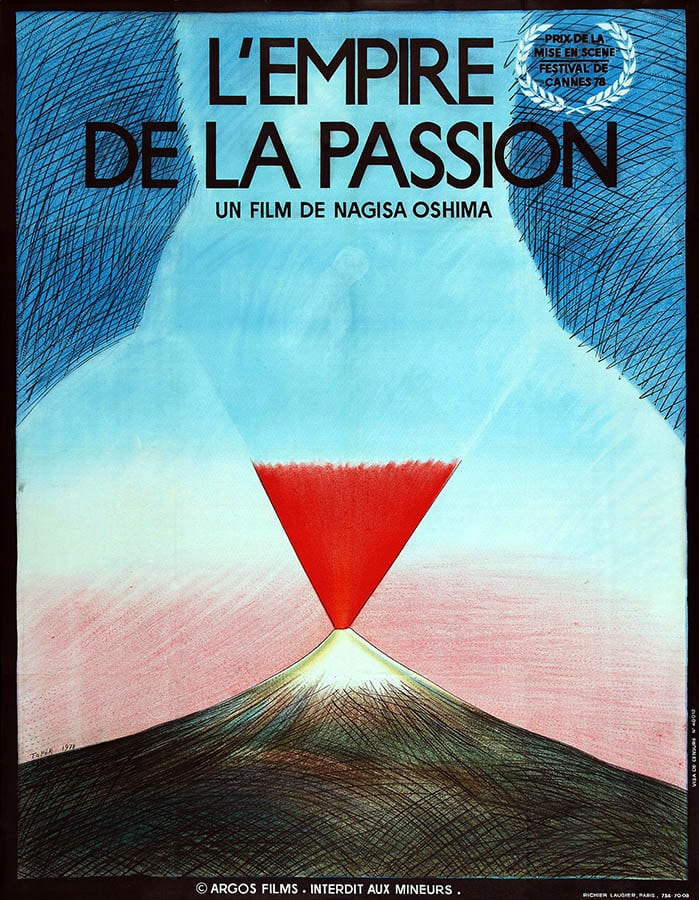 L'empire de la passion, affiche de Topor (Film de Nagisa Oshima, 1978)