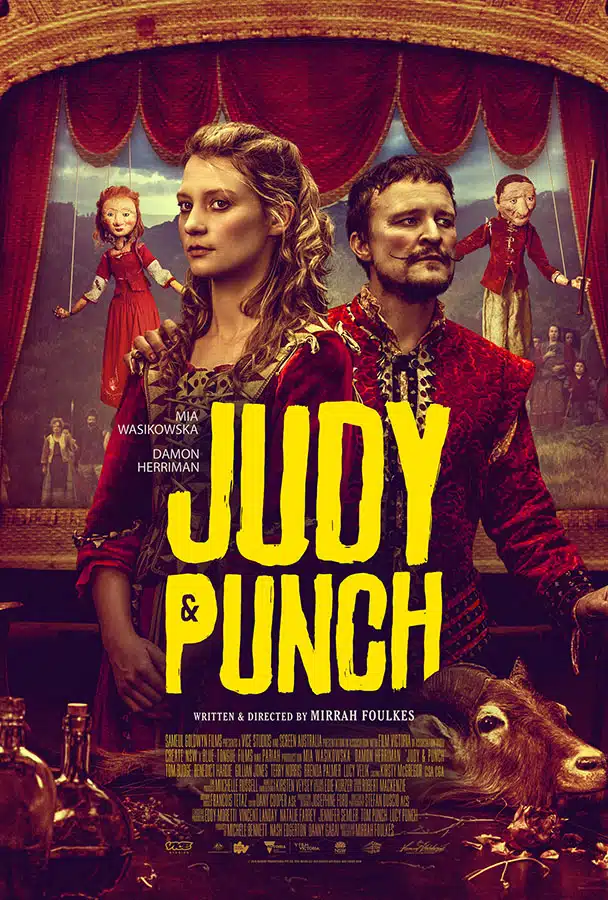 Judy and Punch, affiche du film de Mirrah Foulkes, avec Mia Wasikowska