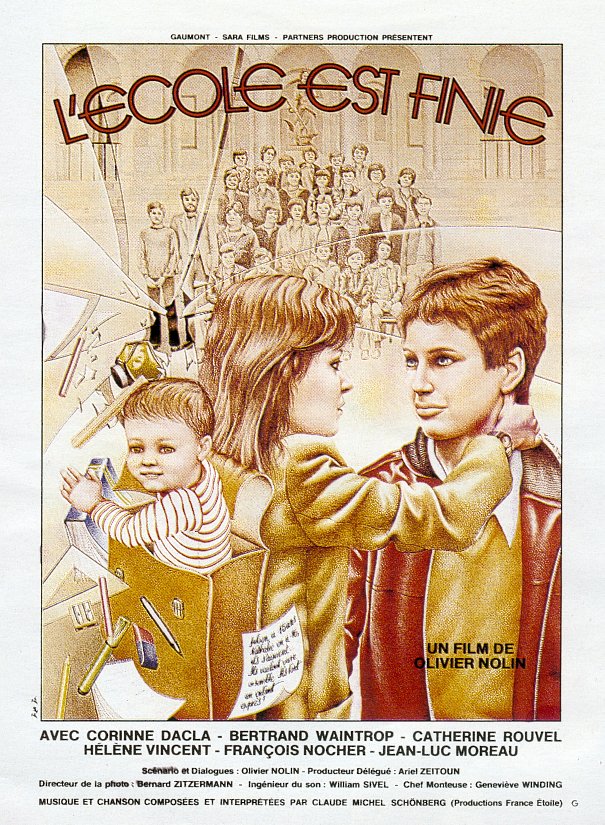 Affiche de L'ecole est finie, avec Corinne Dacla