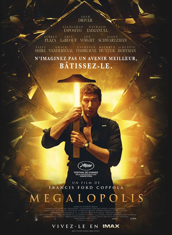 Affiche de Megalopolis, avec Adam Driver