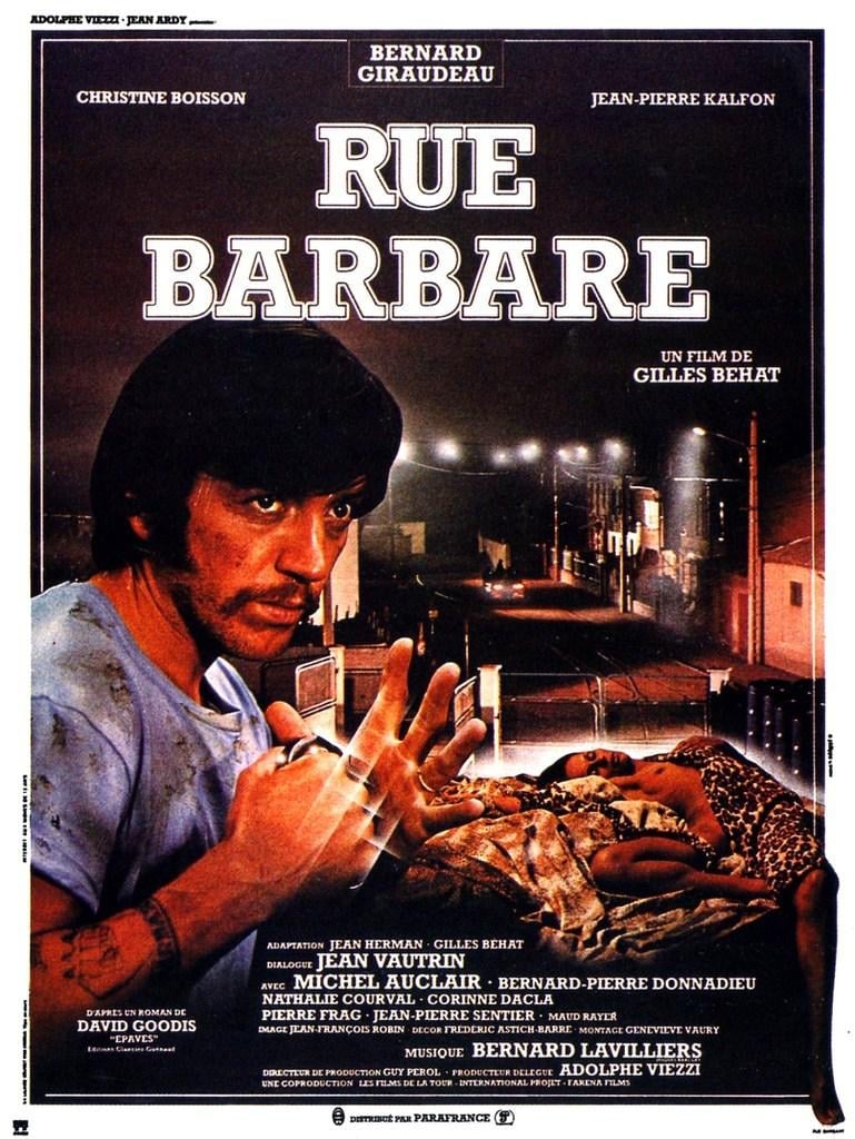 Affiche française de Rue Barbare de Gilles Béhat