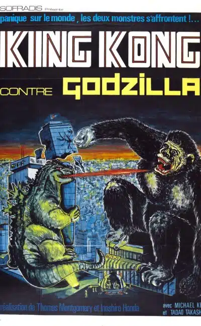 Affiche française de "King Kong contre Godzilla" (1963)