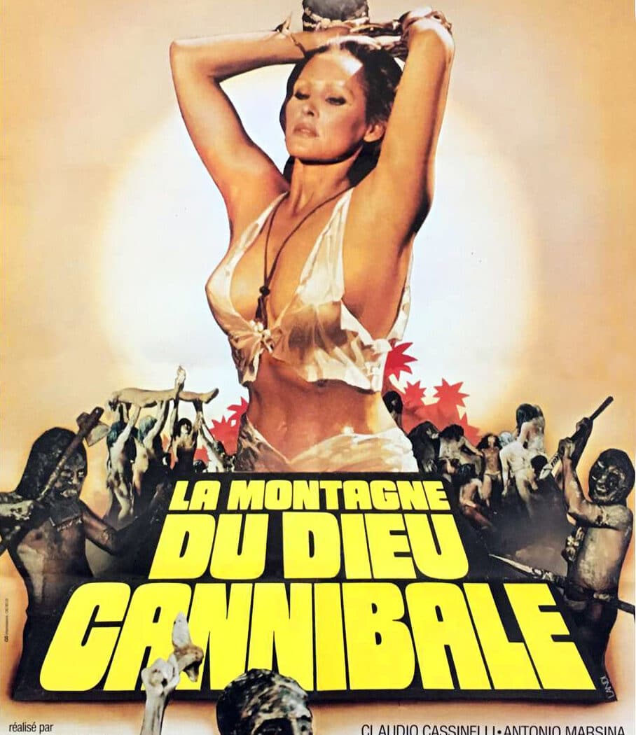 La montagne du dieu cannibale, de Sergio Martino, affiche originale de Landi (1978)