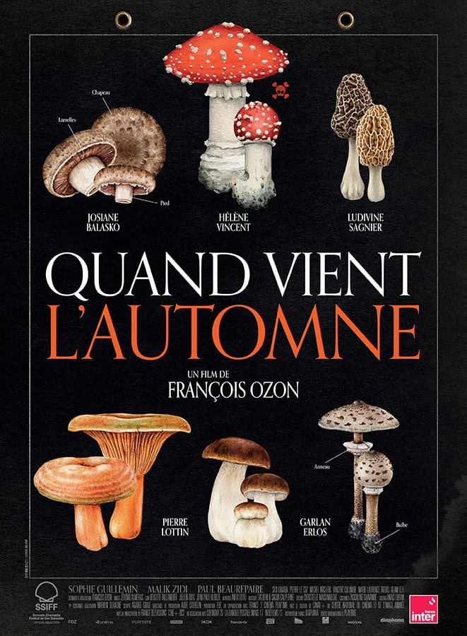 Quand vient l'automne, affiche du film de François Ozon