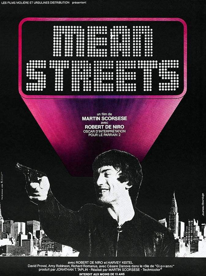 Affiche de Mean Street de Martin Scorsese, avec Robert de Niro