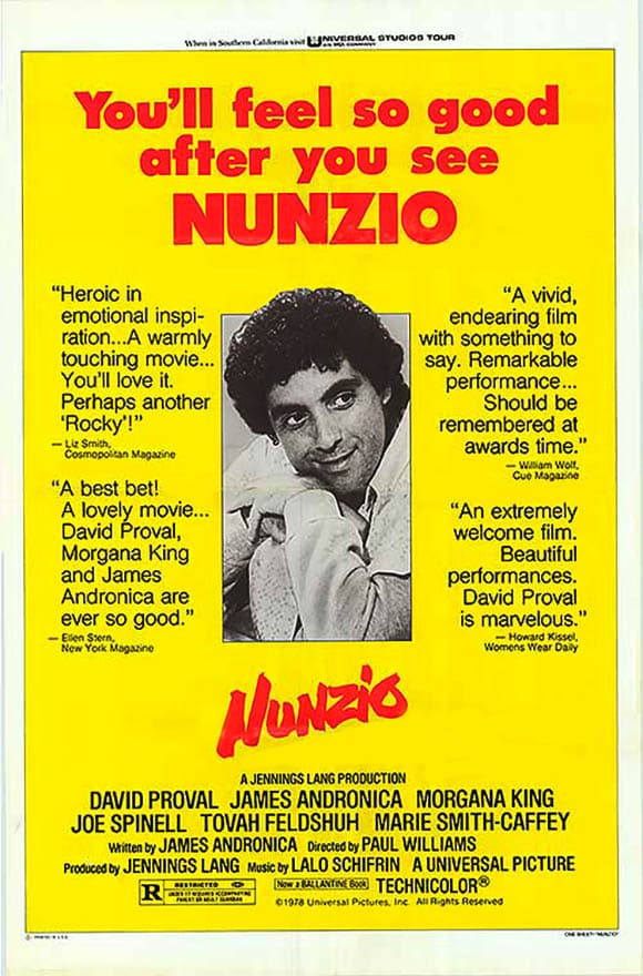 Affiche de Nunzio, avec David Proval