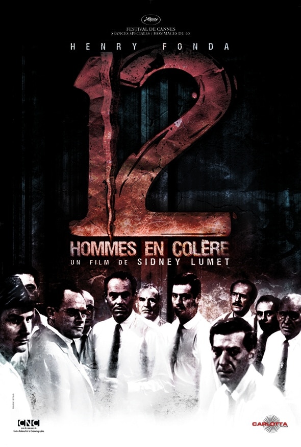 12 hommes en colère affichent du film de Sidney Lumet reprise 2007