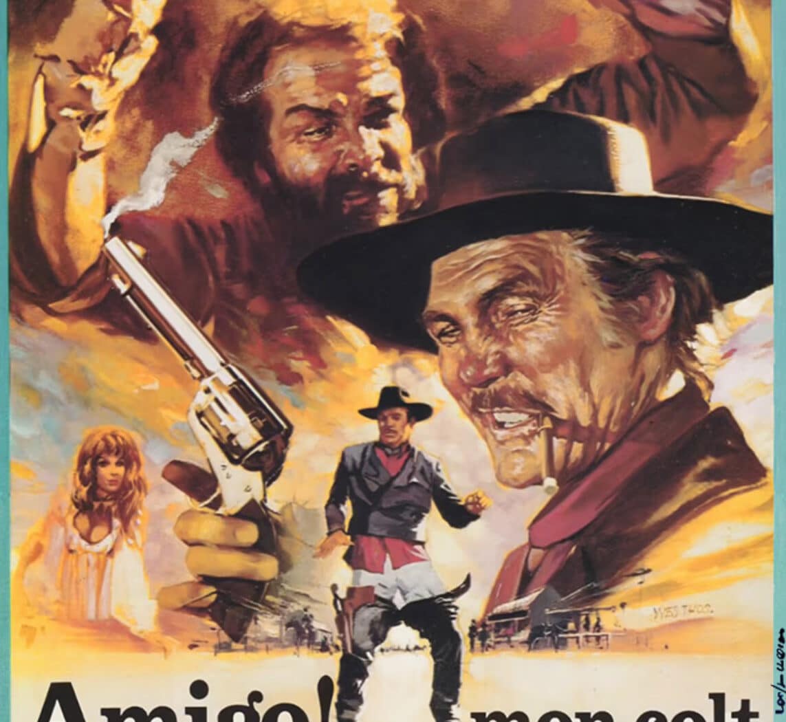 Amigo!... mon colt à deux mots à te dire, de Maurizio Lucidi, affiche d'Yves Thos