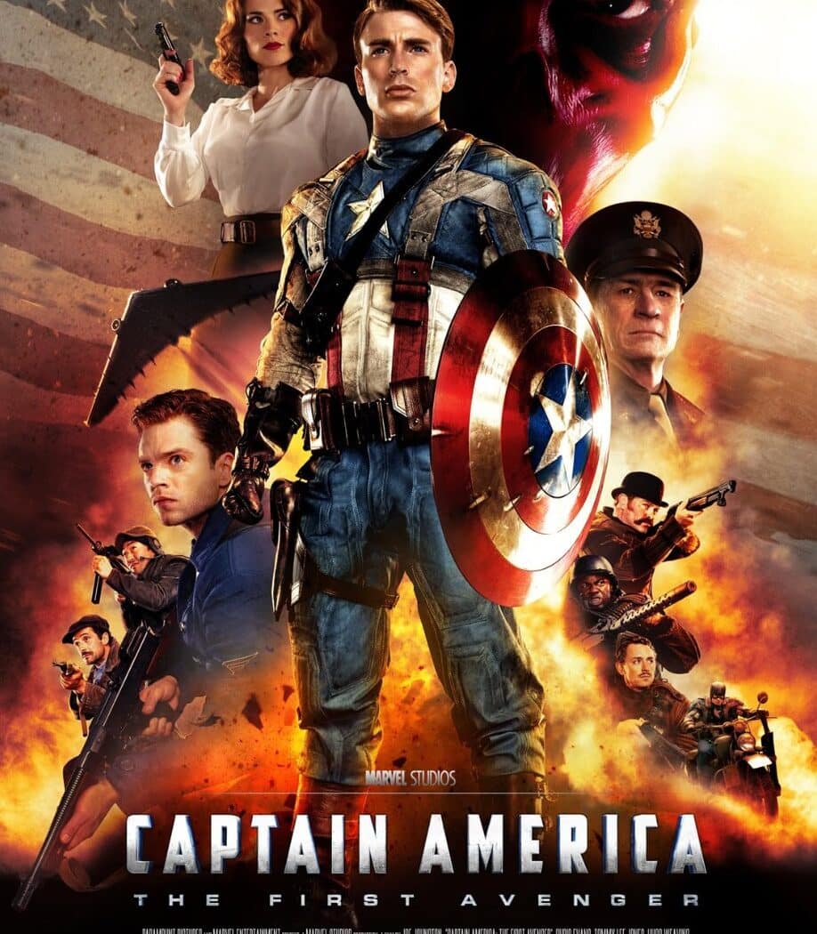 Affiche américaine de Captain America - The First Avenger (2011) de Joe Johnston