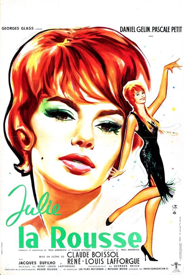 Julie la rousse, l'affiche