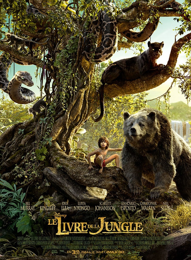 Le livre de la jungle 2016, affiche du film de Jon Favreau