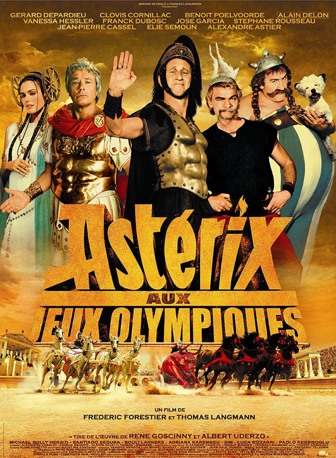 Affiche d'Astérix aux Jeux Olympiques