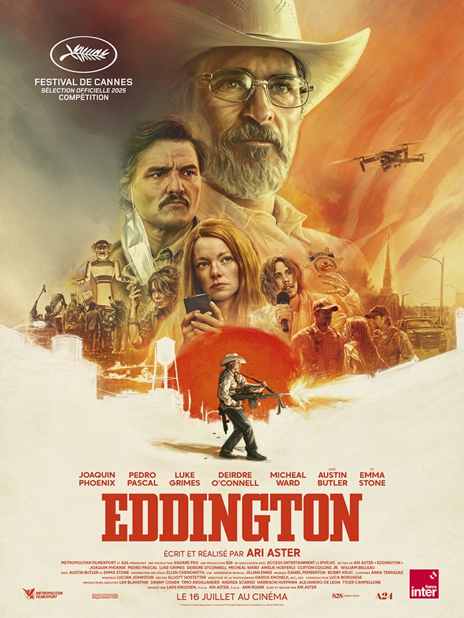 Affiche française d'Eddington d'Ari Aster (2025)