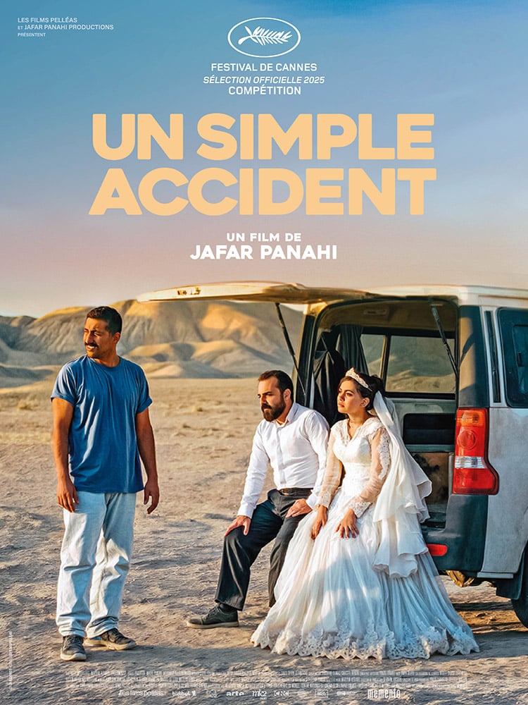 Affiche d'Un simple accident de Jafar Panahi (Iran, Cannes 2025)