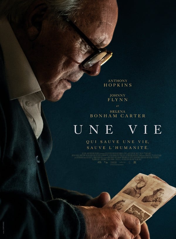 Une vie, l'affiche du film avec Anthony Hopkins