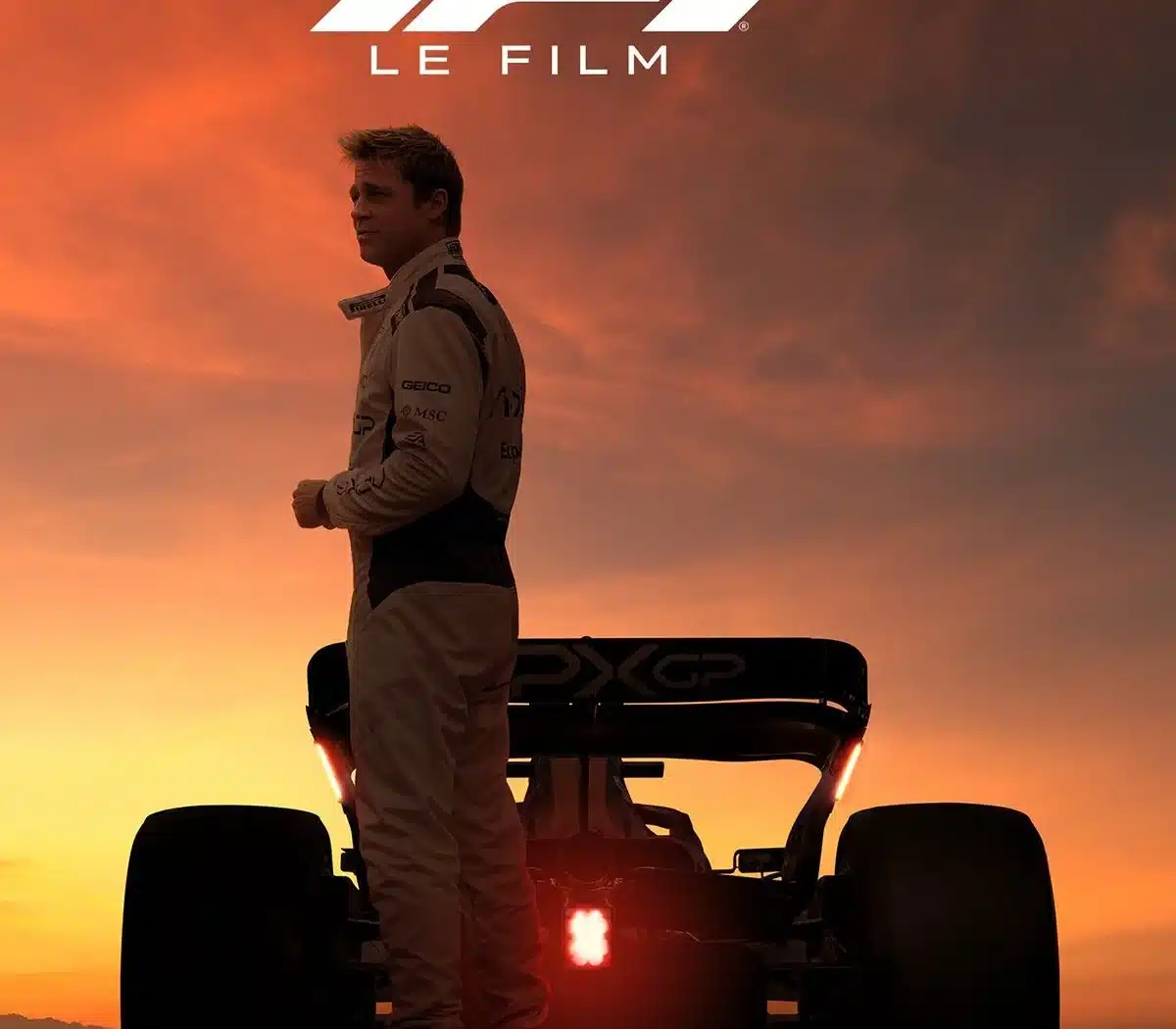 Affiche de F1 Le Film avec Brad Pitt