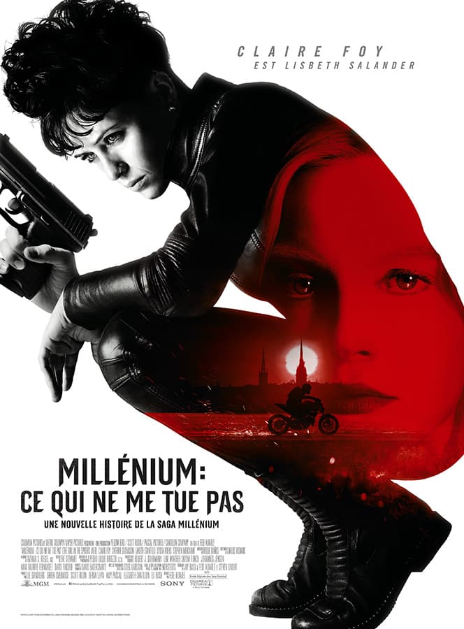 Millenium : ce qui ne me tue, affiche du film de Fede Alvarez