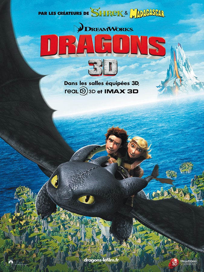Affiche de Dragons 3D (2010) de Chris Sanders et Dean DeBlois
