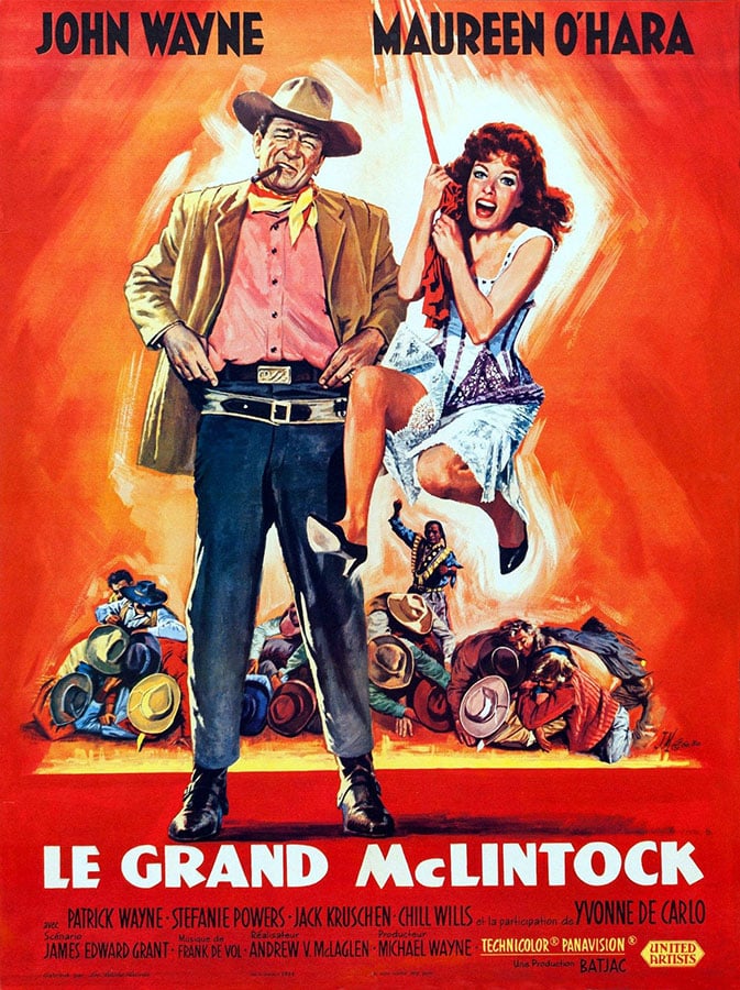 Affiche de Le Grand McLintock, avec Maureen O'Hara et John Wayne