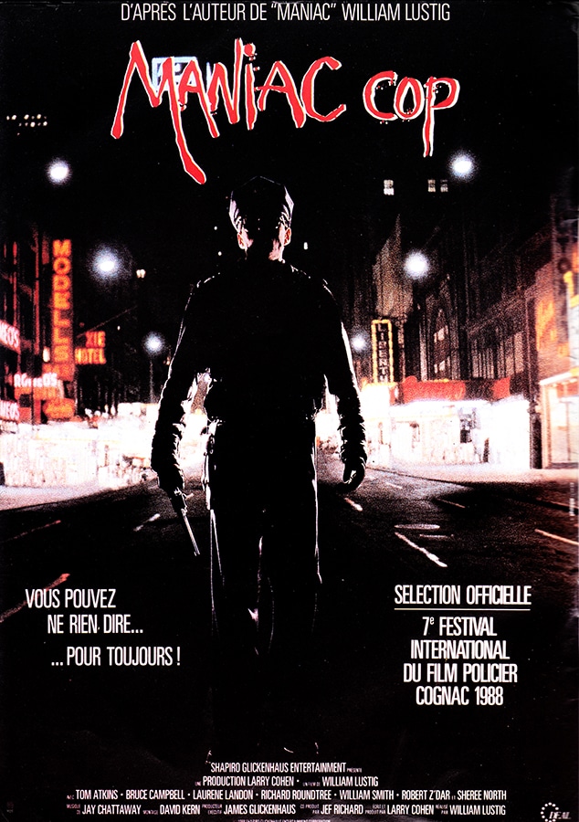 Maniac Cop, affiche du film de William Lustig