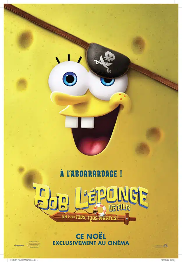 Affiche teaser de Bob l'éponge, un pour tous et tous pirates