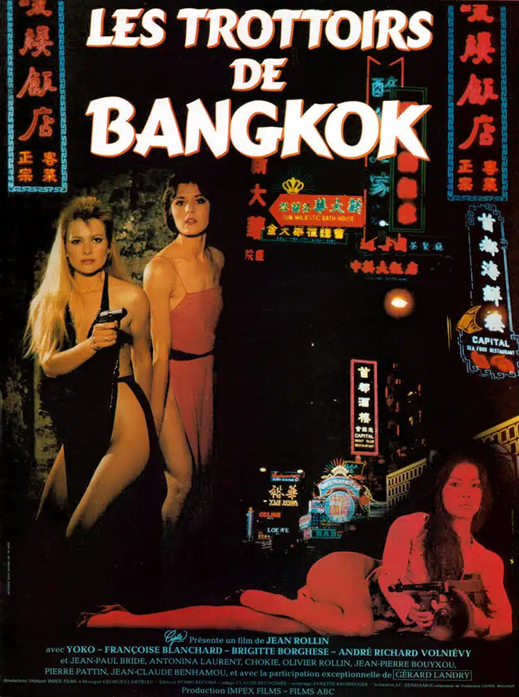 Affiche Les trottoirs de Bangkok de Jean Rollin, avec Françoise Blanchard