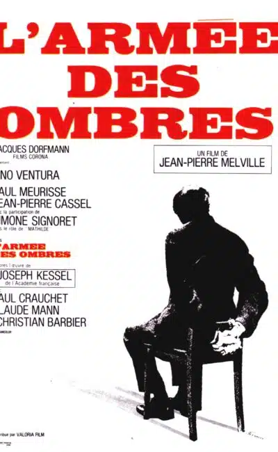 Affiche de "L’armée des ombres" de Jean-Pierre Melville (1969)