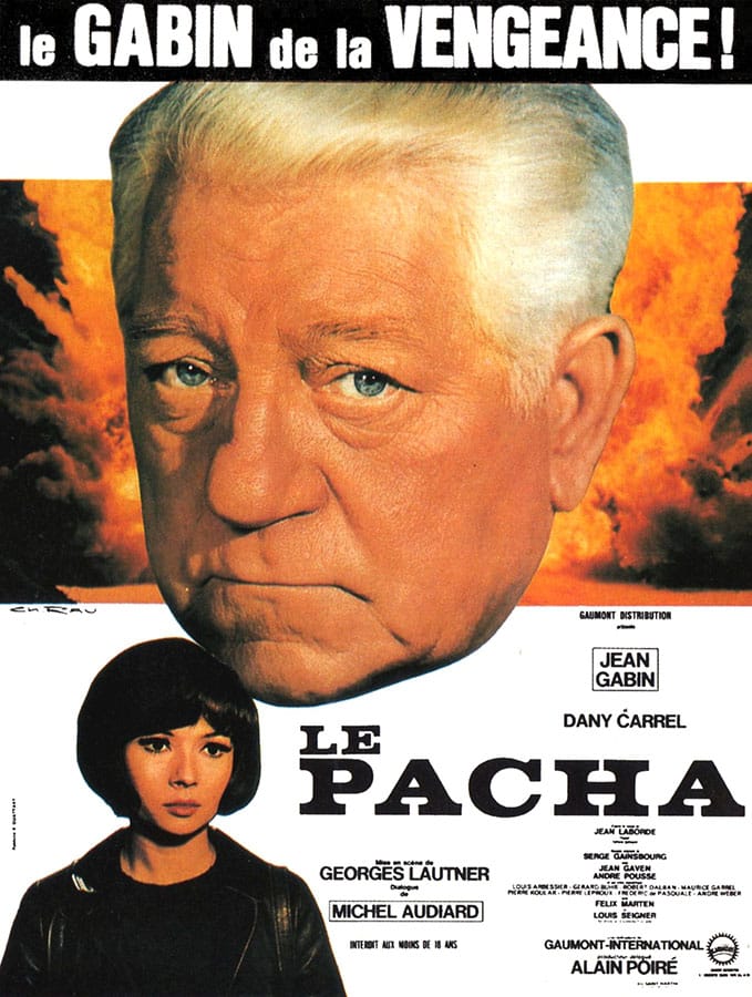 Affiche du film Le Pacha avec Jean Gabin et Dany Carrel