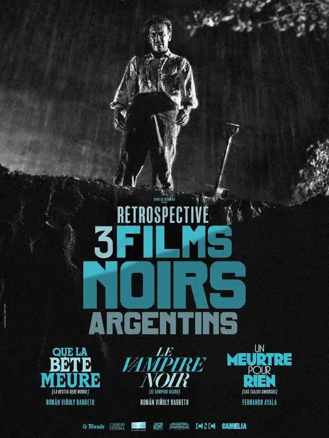 Le vampire noir, affiche de la rétrospective 3 Films noirs argentins