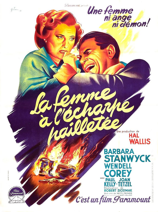 Affiche de La femme à l'écharpe pailletée