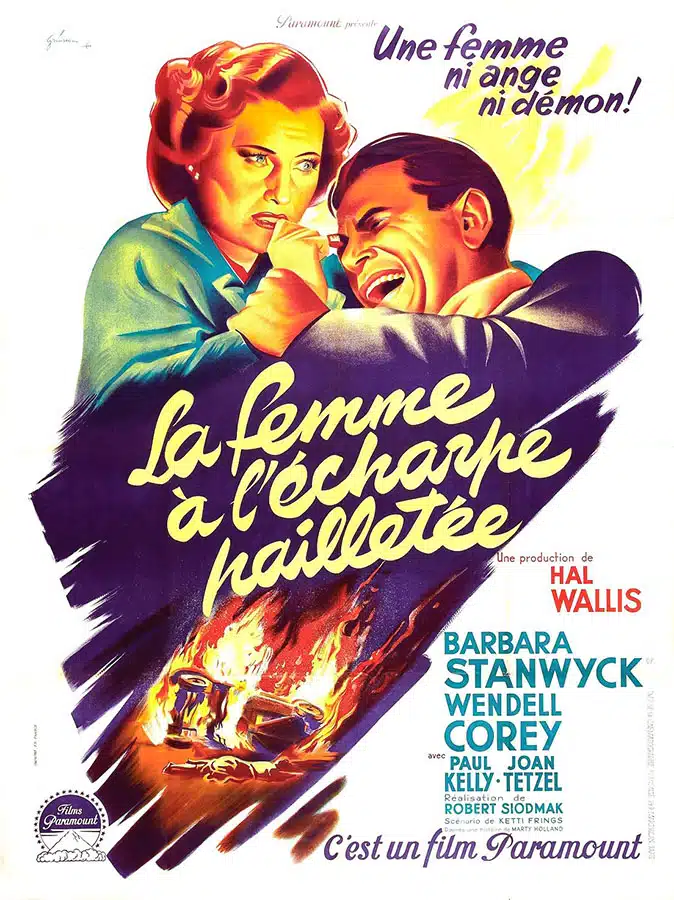 Affiche de La femme à l'écharpe pailletée