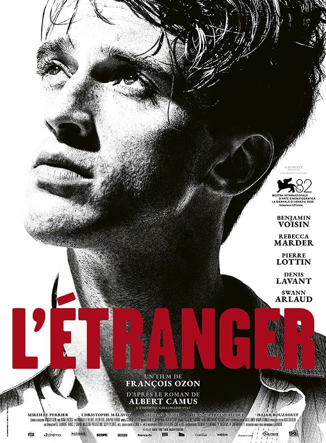 Affiche de L'Etranger de François Ozon, avec Benjamin Voisin