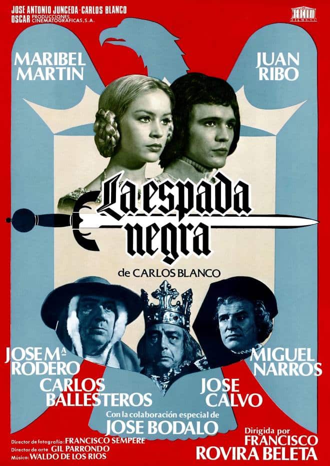 La Espada negra, l'affiche espagnole