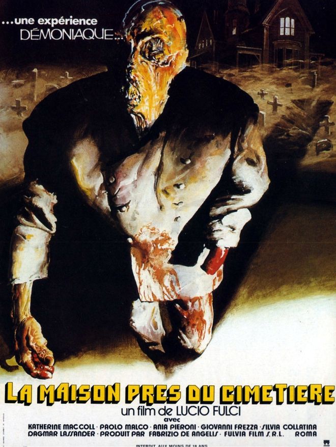 La Maison près du cimetière, l'affiche