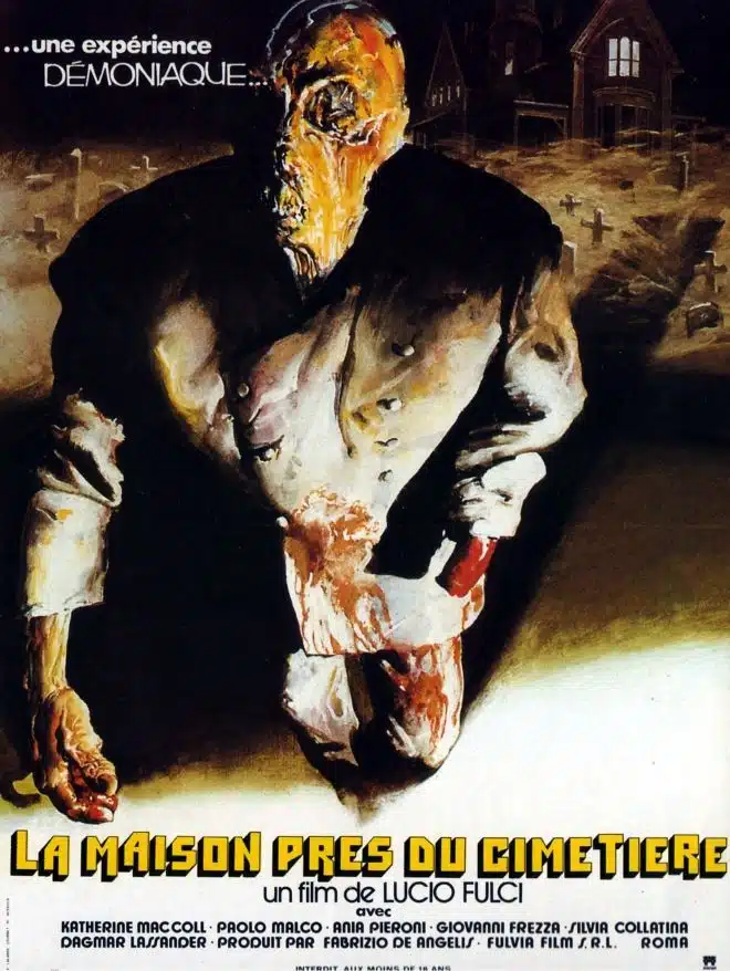 La Maison près du cimetière, l'affiche