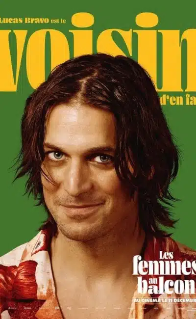 Lucas Bravo, affiche personnage de Les Femmes au balcon