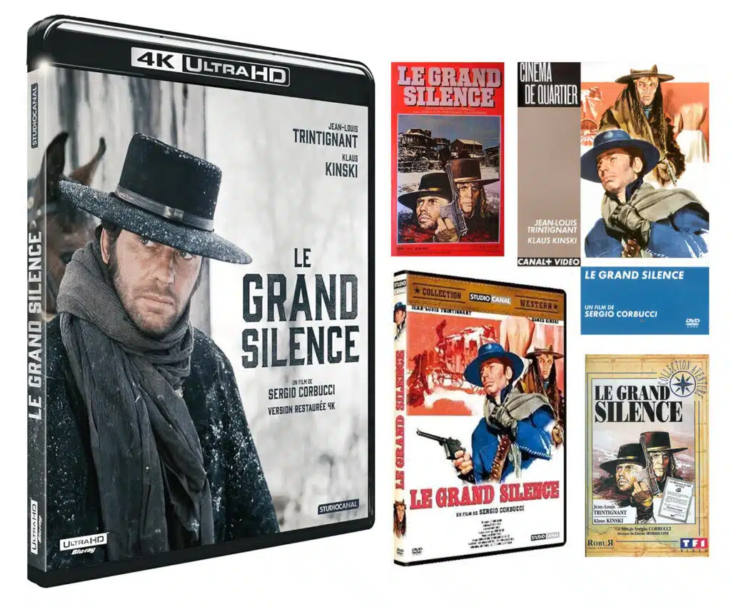 Le grand silence, vhs, dvd, blu-ray