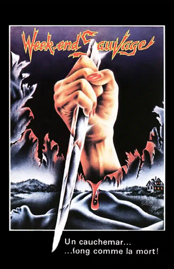 Jaquette VHS de Week-end sauvage de William Fruet (Design © Melki)