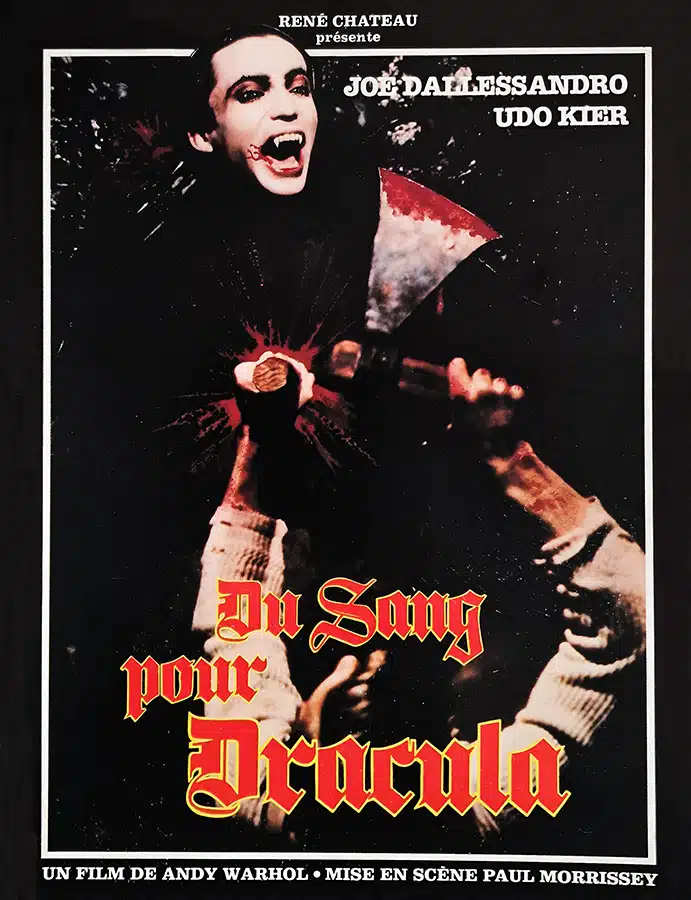 Du sang pour Dracula chez René Chateau en VHS