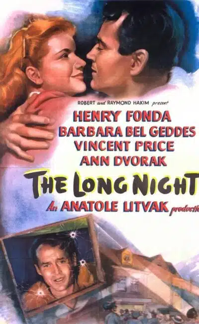La Longue nuit (The Long Night), l'affiche américaine