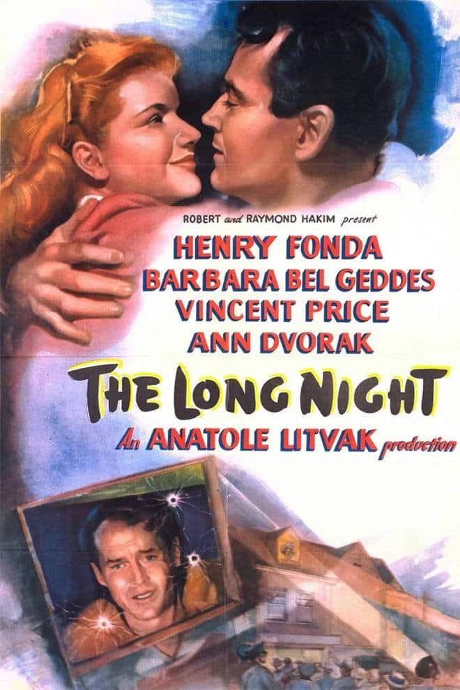 La Longue nuit (The Long Night), l'affiche américaine