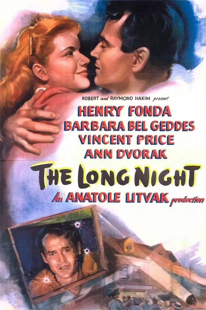 La Longue nuit (The Long Night), l'affiche américaine
