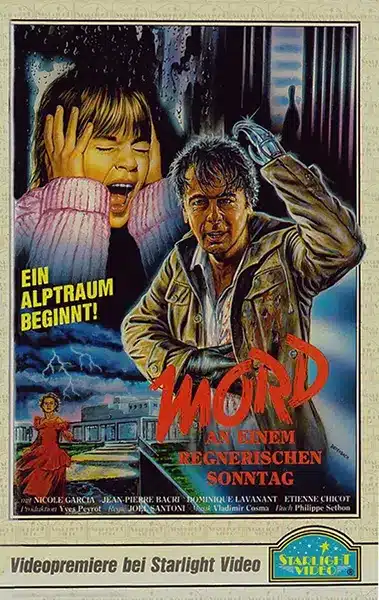 Jaquette allemande de Mort d'un dimanche de pluie