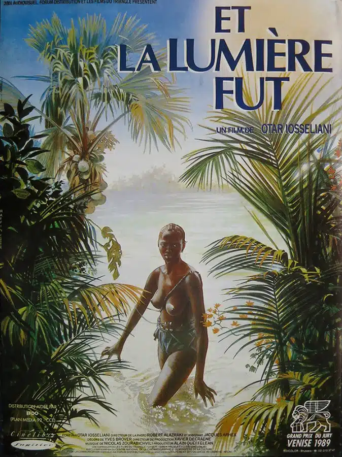 Affiche de Et la lumière fut, d'Otar Iosseliani.