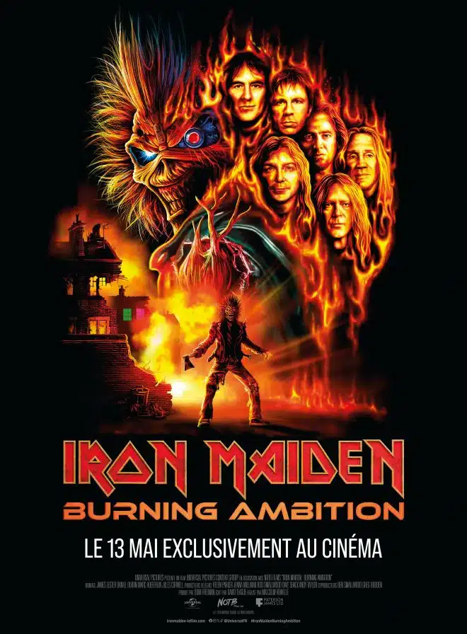 Iron Maiden Burning Ambition, l'affiche